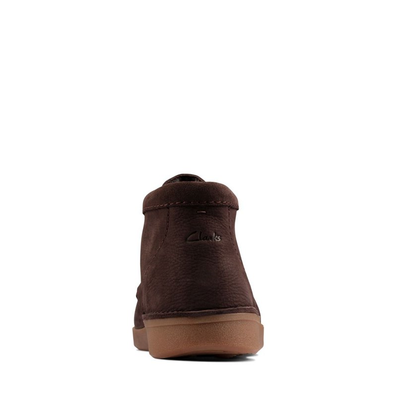 Dark Brown Clarks Oakland Top Wallabee | 53086419