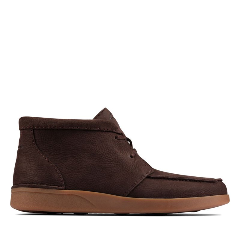 Dark Brown Clarks Oakland Top Wallabee | 53086419