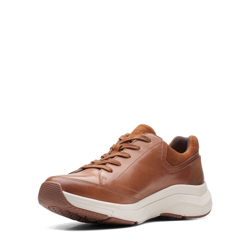 Dark Brown Clarks Wave 2.0 Way Sneakers | 80393710