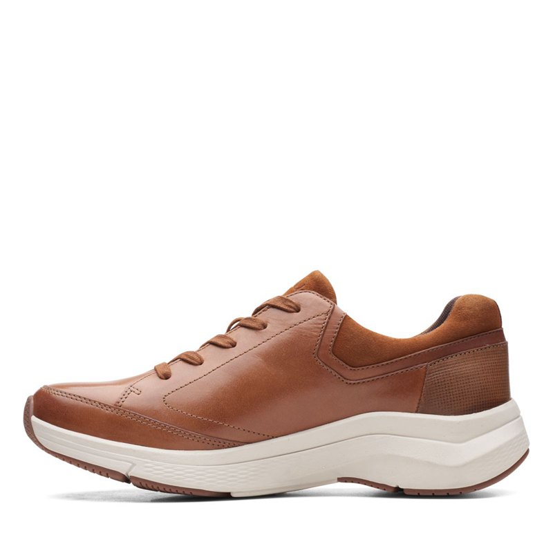 Dark Brown Clarks Wave 2.0 Way Sneakers | 80393710