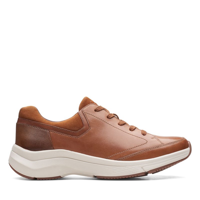 Dark Brown Clarks Wave 2.0 Way Sneakers | 80393710