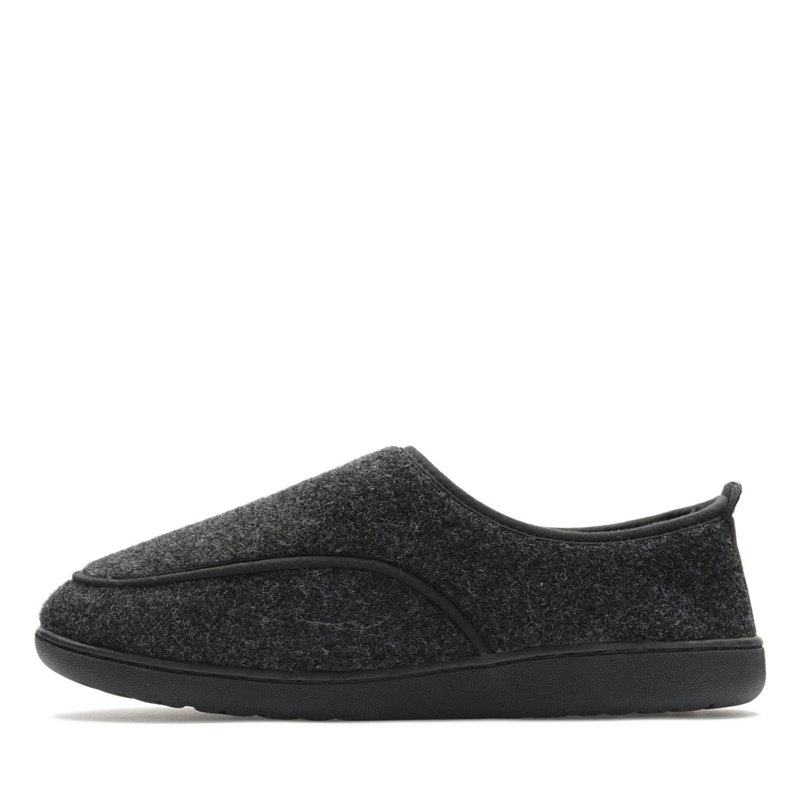 Dark Grey Clarks King Riptape Slip On | 11773318