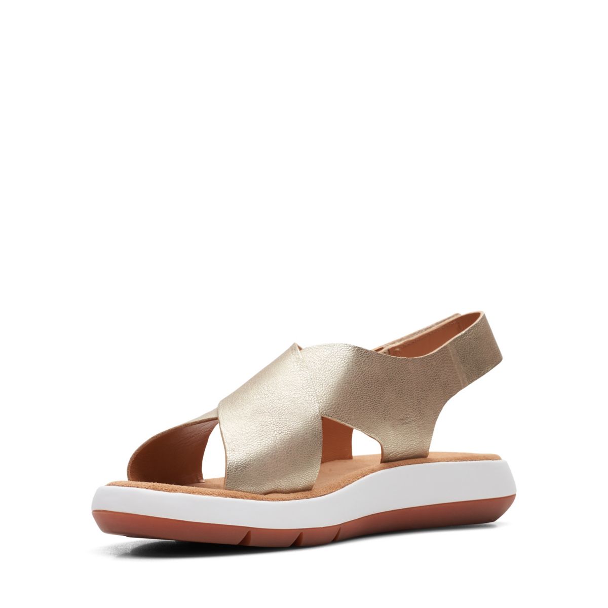 Gold Clarks Jemsa Cross Sandals | 45205315