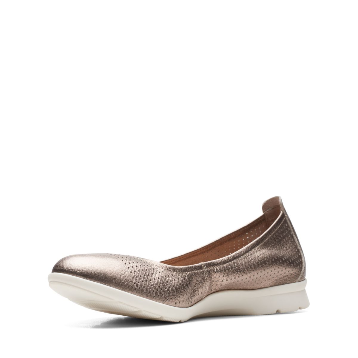 Gold Clarks Jenette Ease Ballerina | 21478548