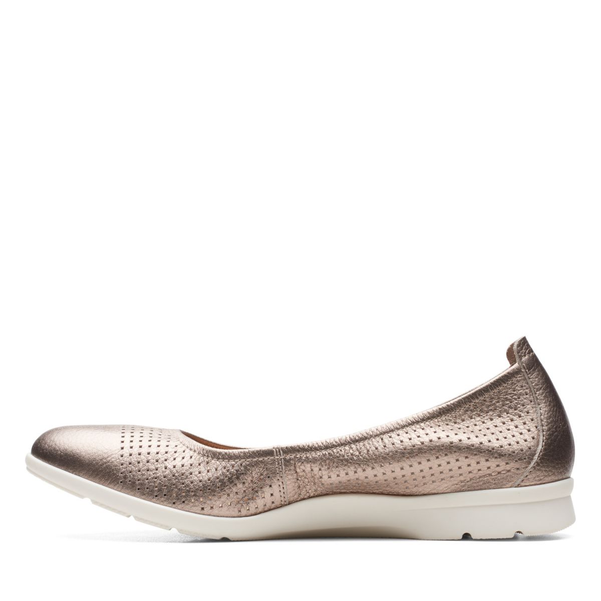 Gold Clarks Jenette Ease Ballerina | 21478548