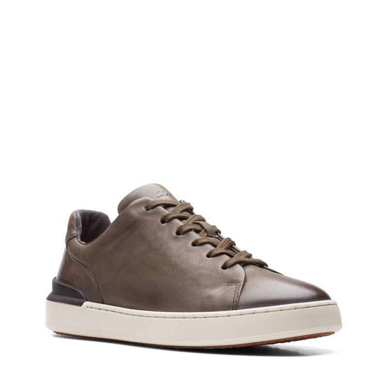 Grey Clarks Court Lite Lace Sneakers | 58339903