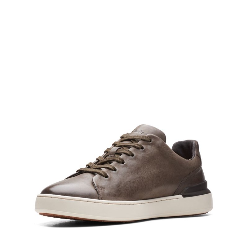 Grey Clarks Court Lite Lace Sneakers | 58339903