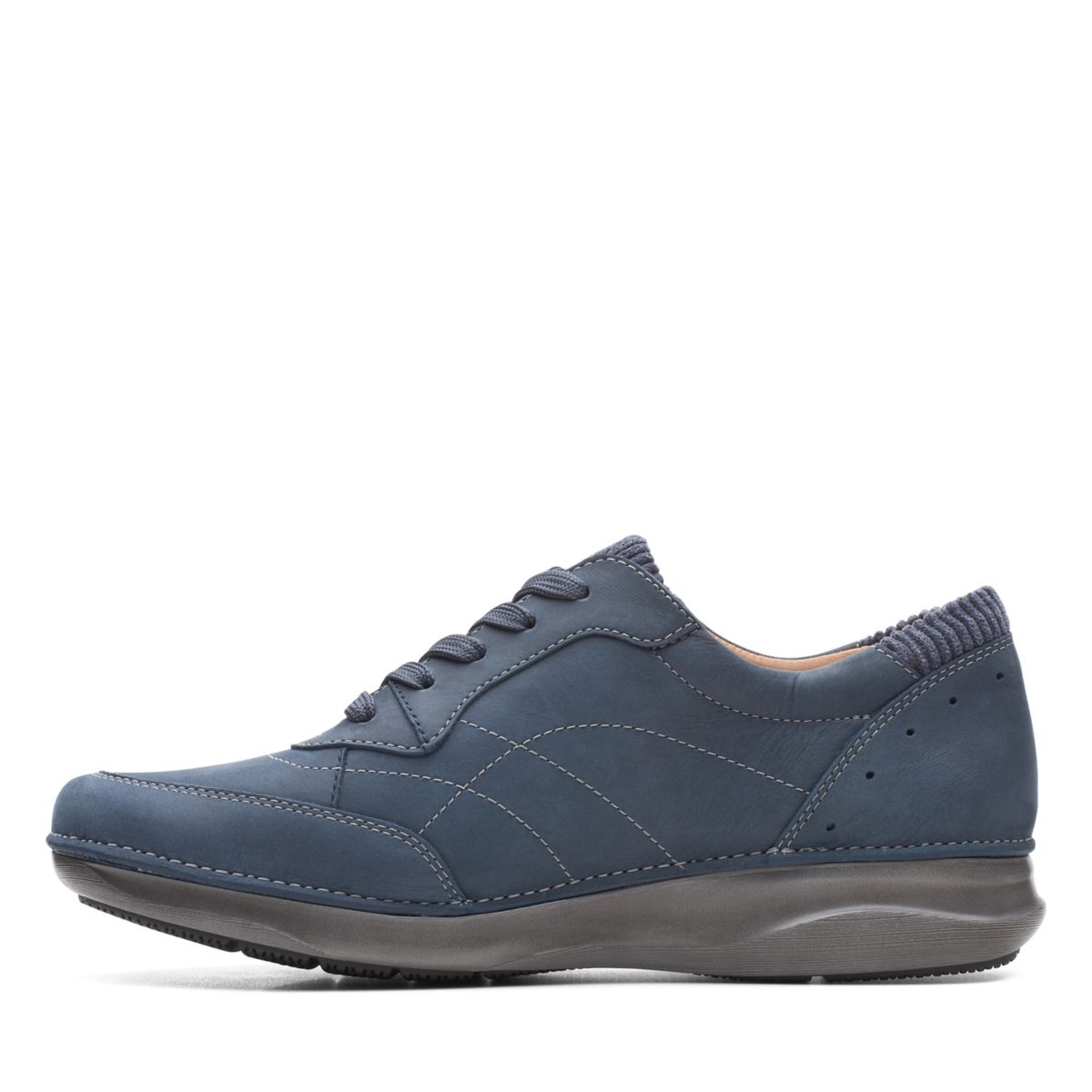 Navy Clarks Appley Tie Casual Shoes | 12198679