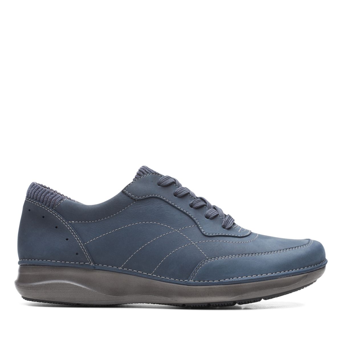 Navy Clarks Appley Tie Casual Shoes | 12198679