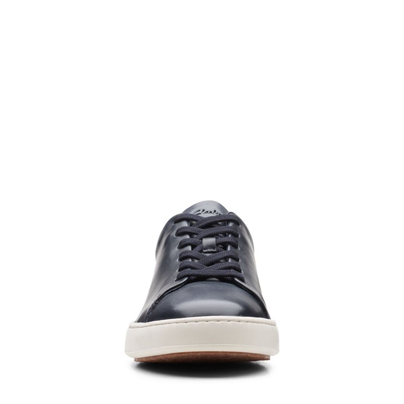 Navy Clarks Court Lite Lace Sneakers | 33337186