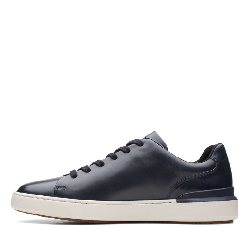 Navy Clarks Court Lite Lace Sneakers | 33337186