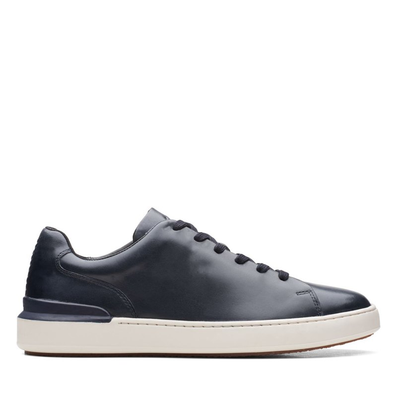 Navy Clarks Court Lite Lace Sneakers | 33337186