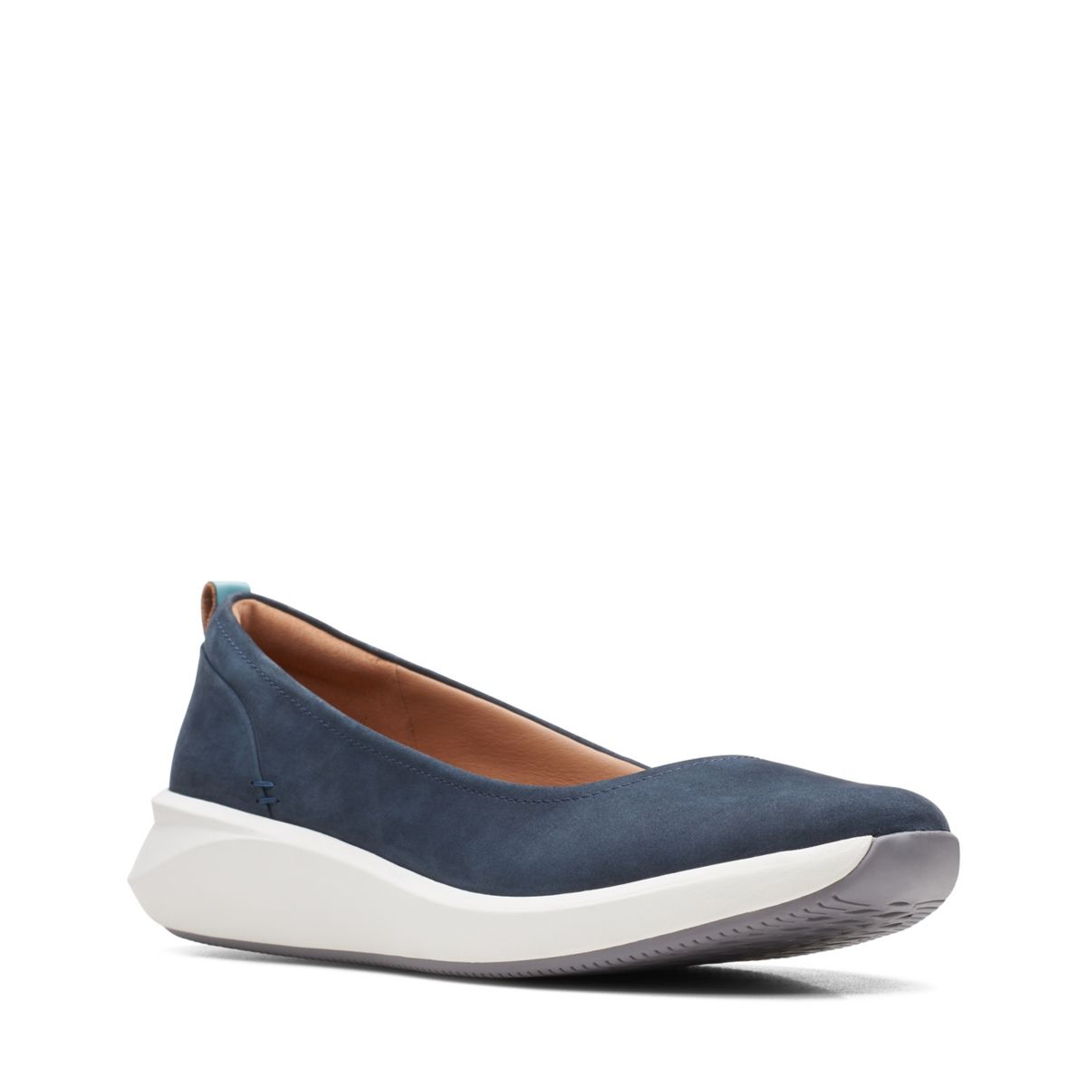 Navy Clarks Un Rio Vibe Ballerina | 10815201