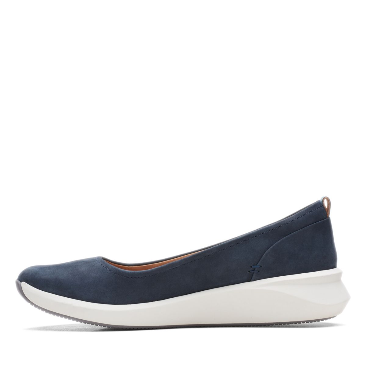 Navy Clarks Un Rio Vibe Ballerina | 10815201