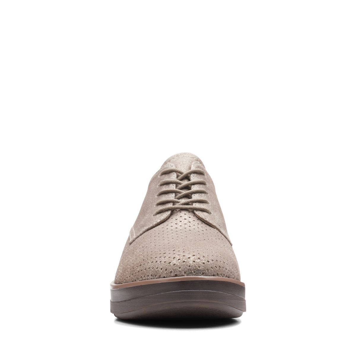 Platinum Clarks Shaylin Lace Oxford Shoes | 52825563