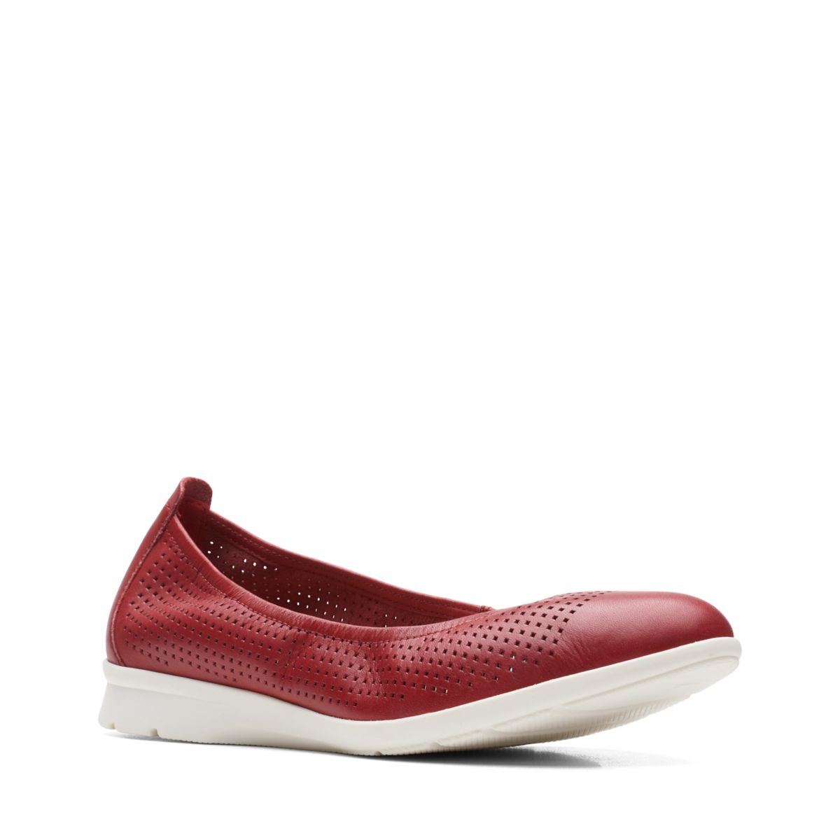 Red Clarks Jenette Ease Ballerina | 32183406