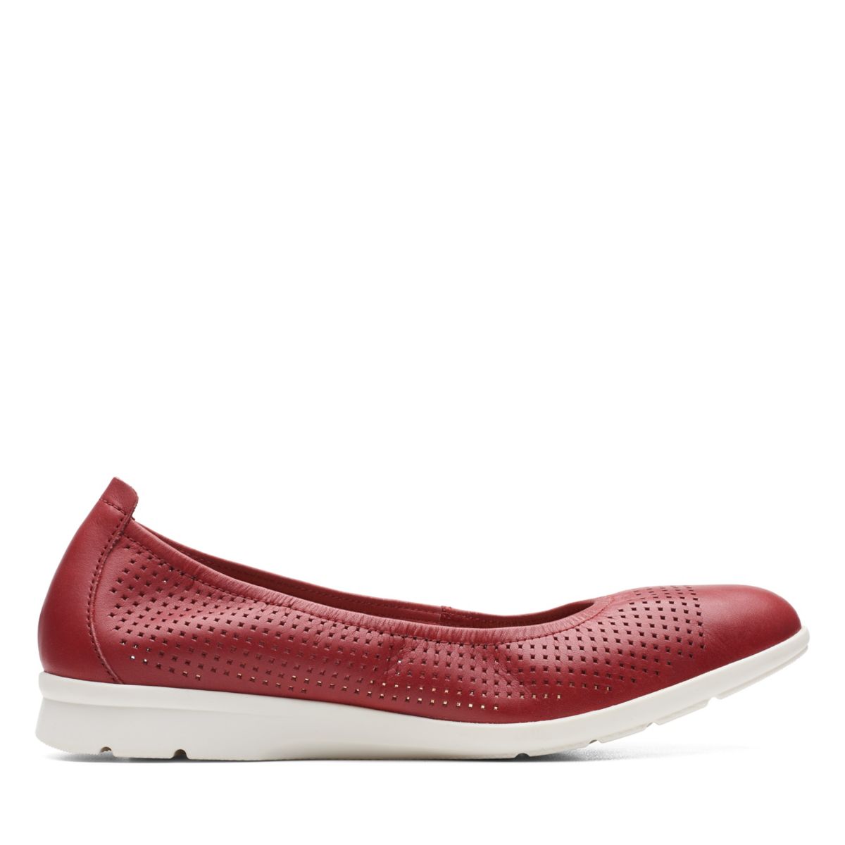 Red Clarks Jenette Ease Ballerina | 32183406