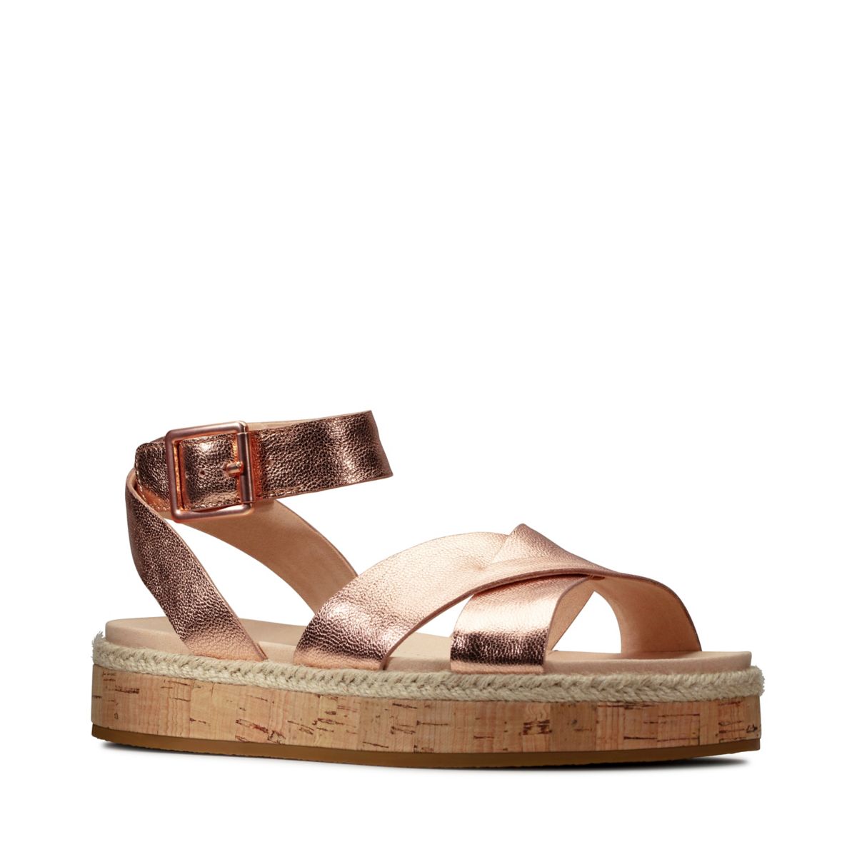 Rose Gold Clarks Botanic Poppy Sandals | 37256506