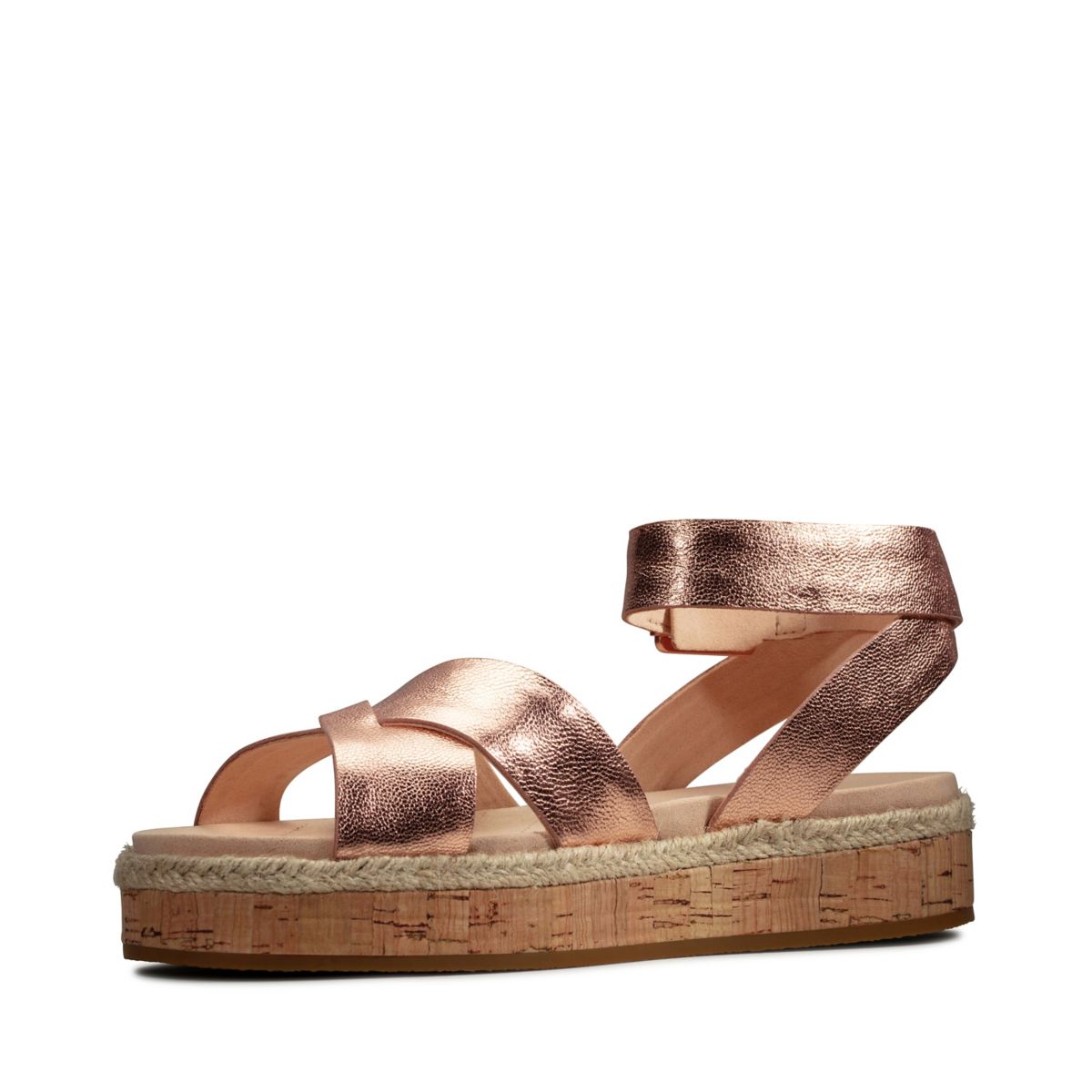 Rose Gold Clarks Botanic Poppy Sandals | 37256506