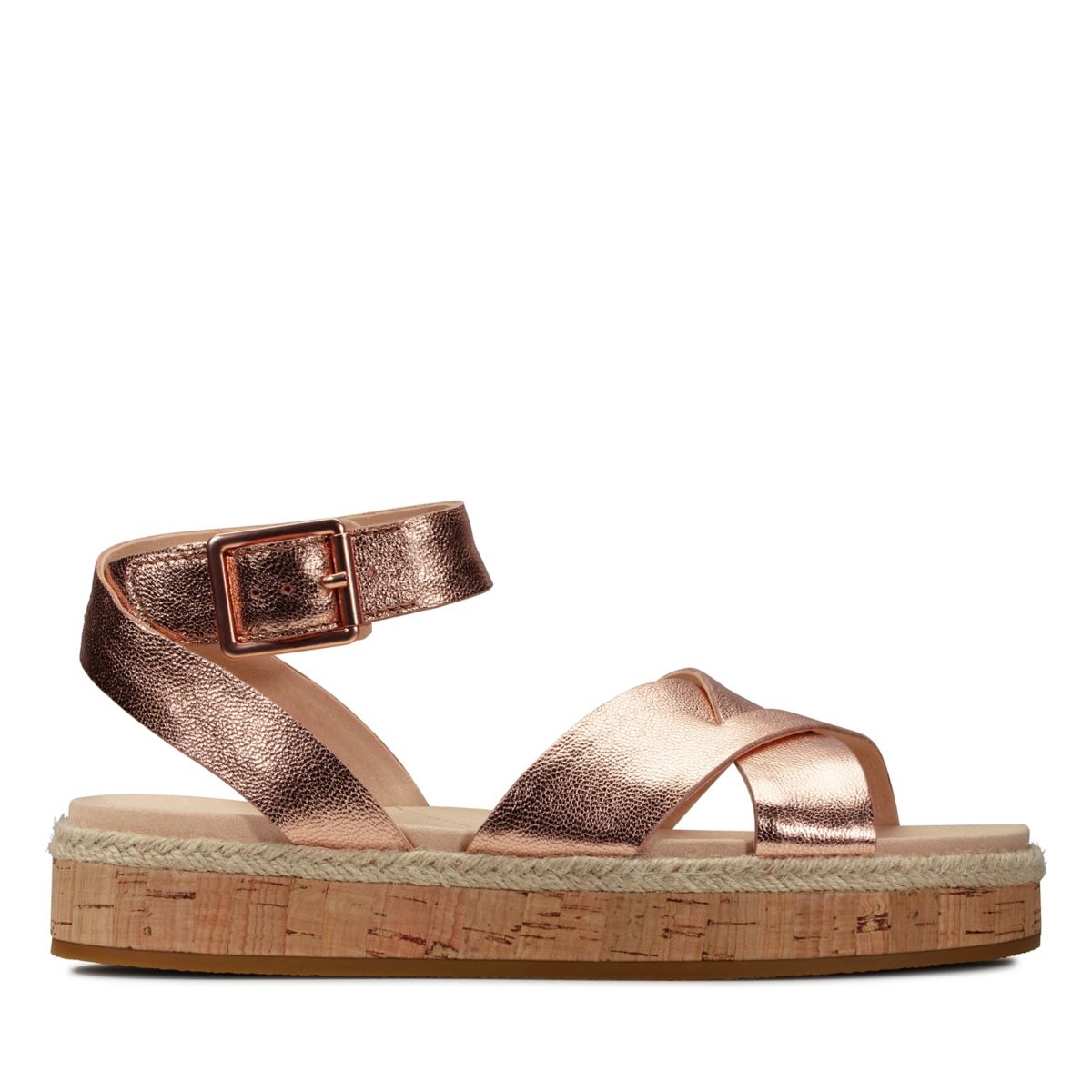 Rose Gold Clarks Botanic Poppy Sandals | 37256506