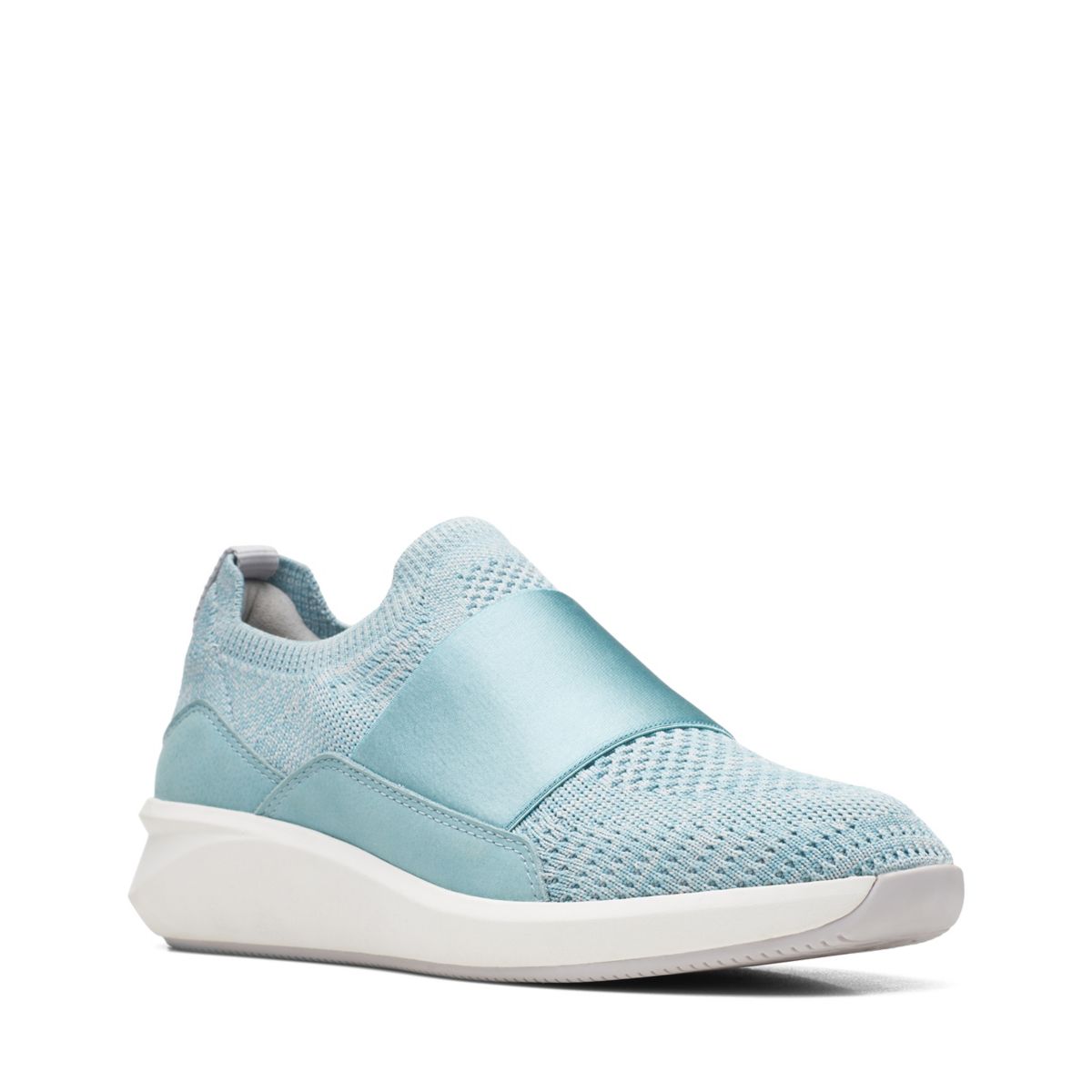 Turquoise Clarks Un Rio Knit Slip On | 42845483