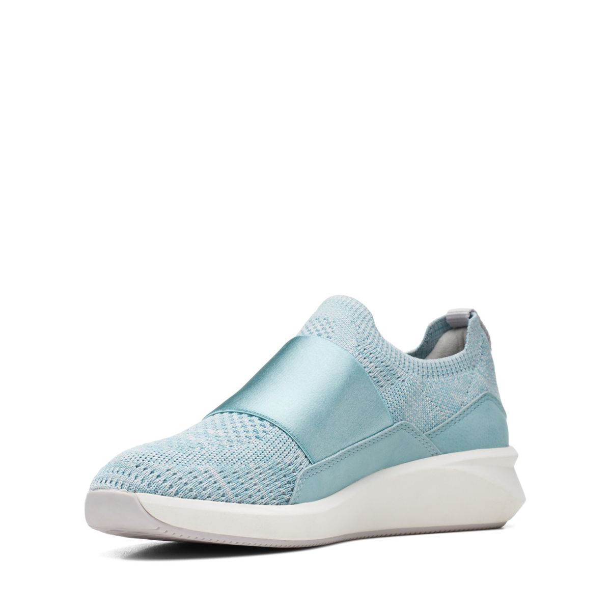 Turquoise Clarks Un Rio Knit Slip On | 42845483