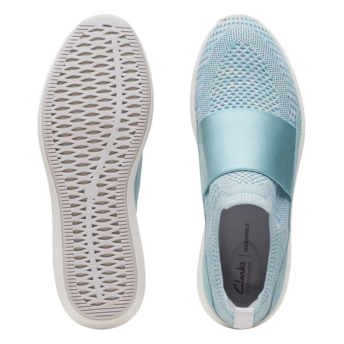 Turquoise Clarks Un Rio Knit Slip On | 42845483