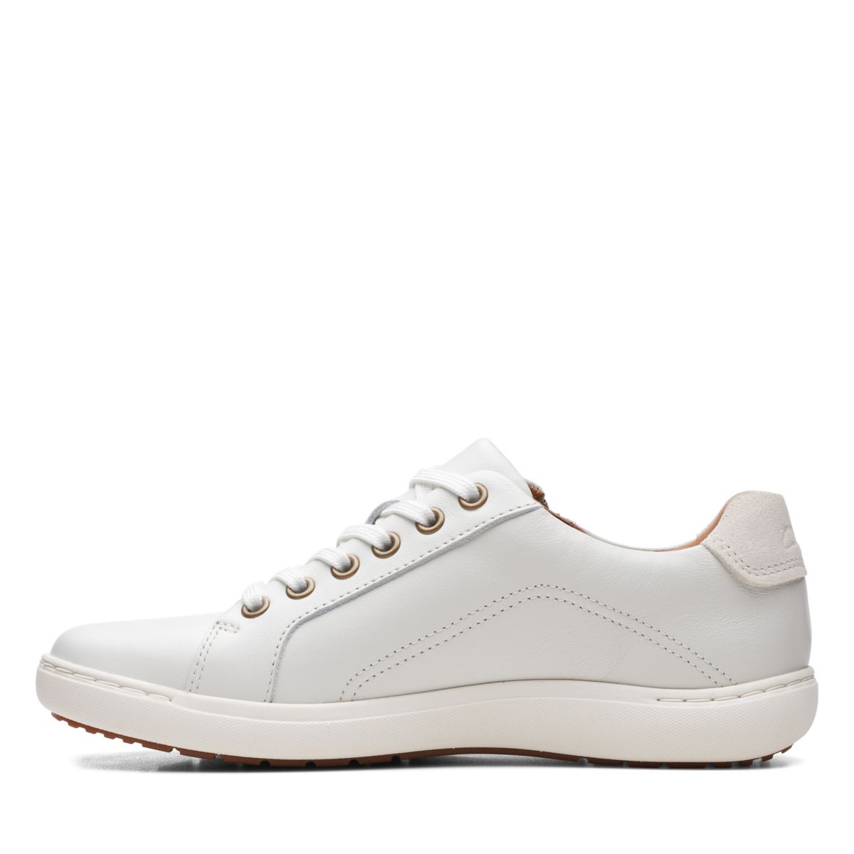 White Clarks Nalle Lace Sneakers | 97965352