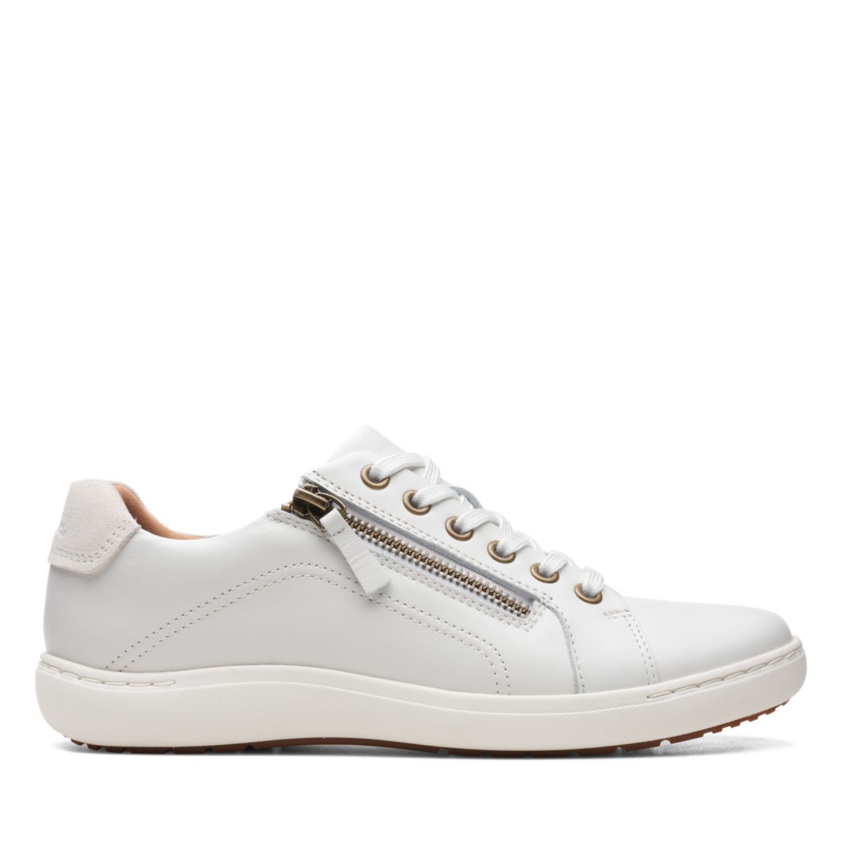 White Clarks Nalle Lace Sneakers | 97965352