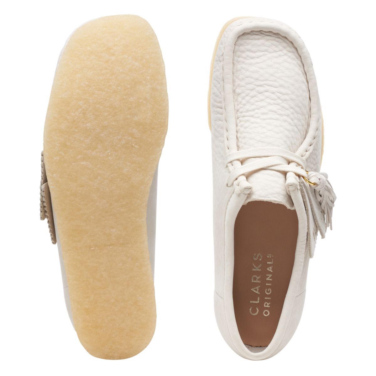 White Clarks Original Wallabee | 34934727