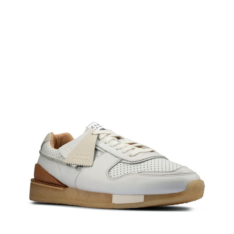 White Clarks Tor Run Sneakers | 72126610