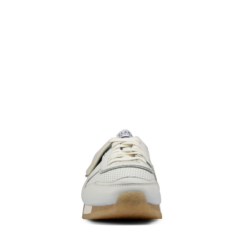 White Clarks Tor Run Sneakers | 72126610