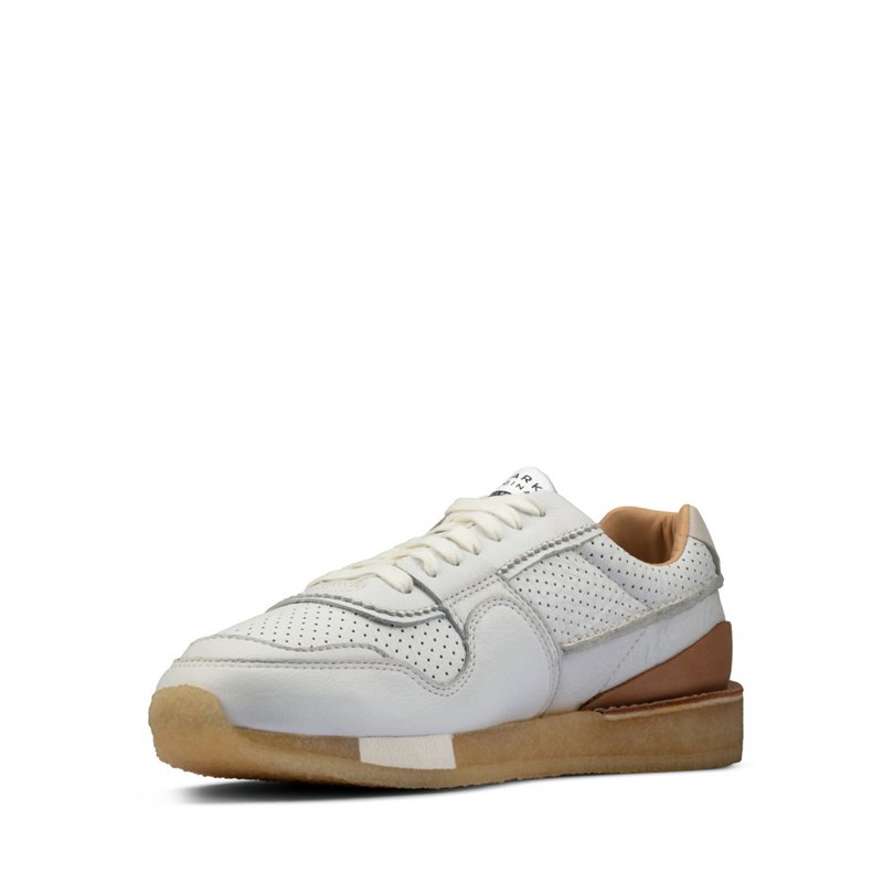 White Clarks Tor Run Sneakers | 72126610