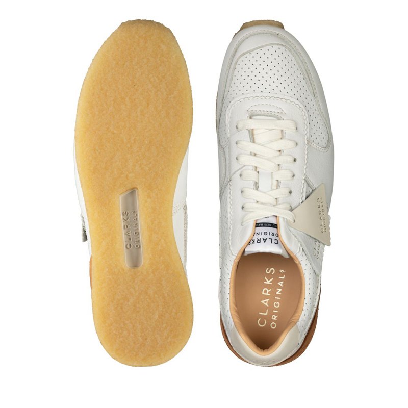 White Clarks Tor Run Sneakers | 72126610