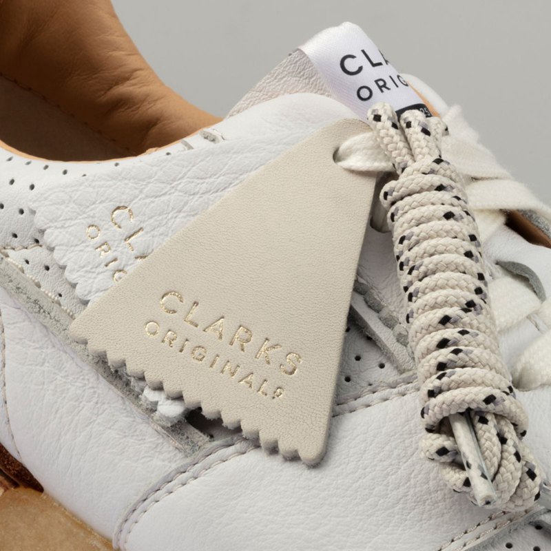 White Clarks Tor Run Sneakers | 72126610