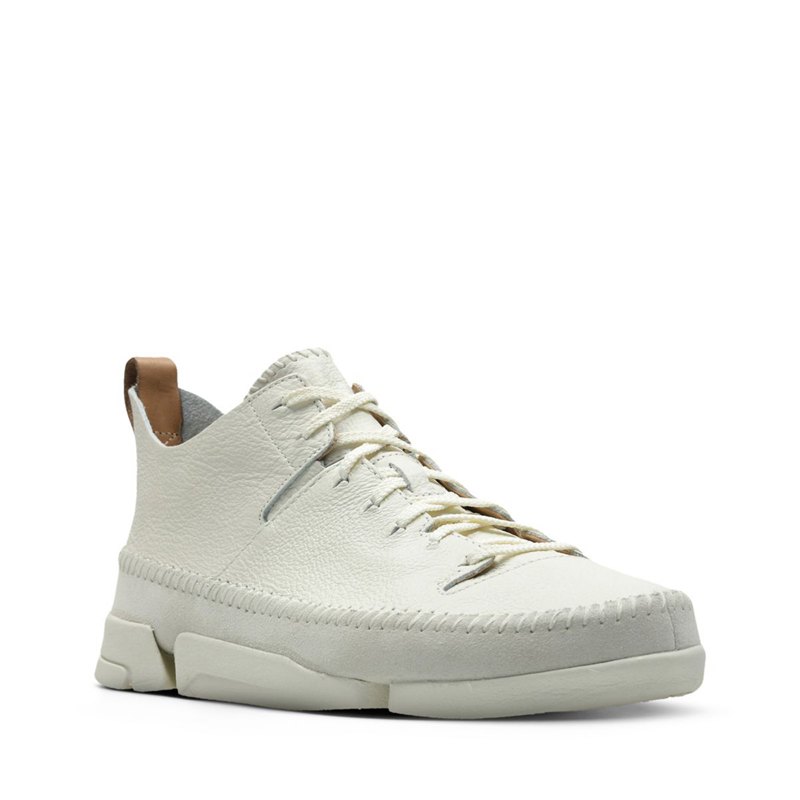 White Clarks Trigenic Flex Sneakers | 70350189