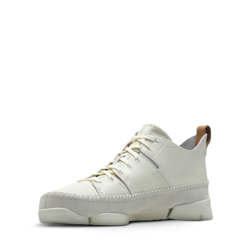 White Clarks Trigenic Flex Sneakers | 70350189