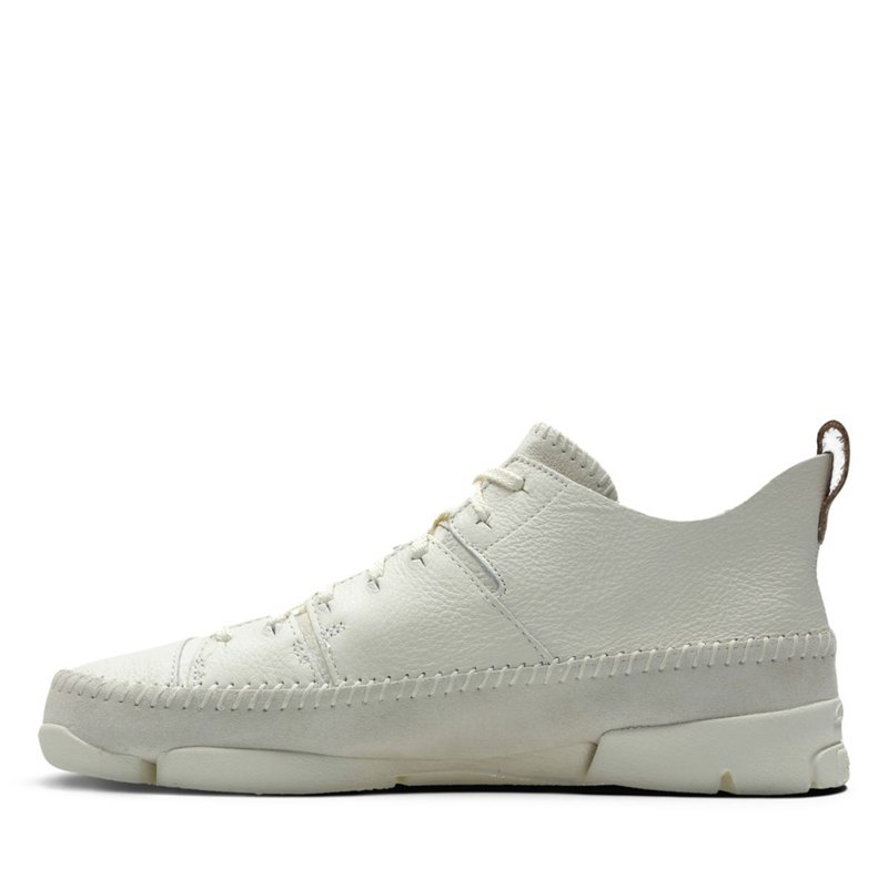 White Clarks Trigenic Flex Sneakers | 70350189