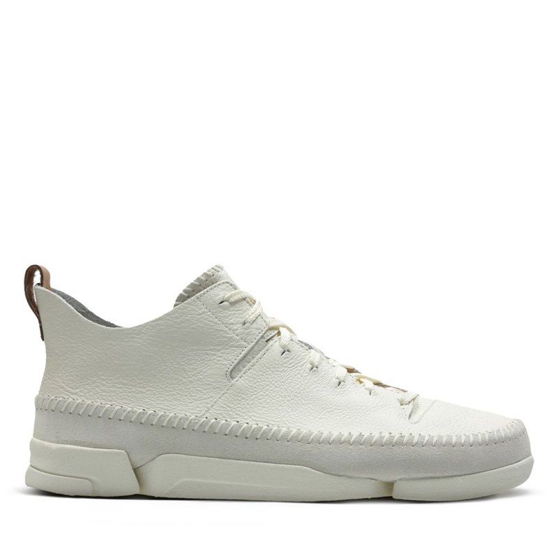 White Clarks Trigenic Flex Sneakers | 70350189